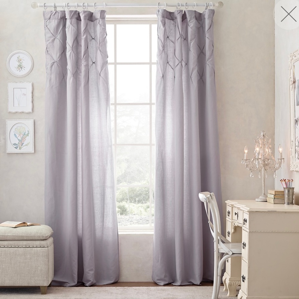 Restoration Hardware Pintucked Bow Drapery Panel